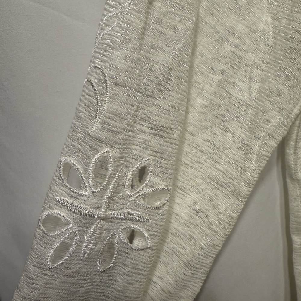 Free People White Embroidered Long Sleeve Top - Picture 2 of 3